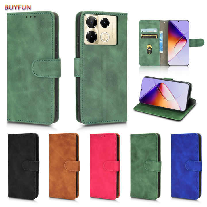 For Infinix Note 40 4G and Note 40 Pro 4G 5G and Note 40 Pro Plus 5G Luxury Wallet Card Slot Stand Book Cover For Note40 Note 40Pro Note 40 Pro+ Note 40 ProPlus Skin Feel Leather Flip Case With Lanyard Drop Proof