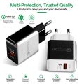 Quick Charger 3.0 USB Charger For Samsung A51 A71 A90 A32 A22 5G Huawei P40 P30 P20 QC 3.0 Fast Wall Charger USB C Type C Cable. 