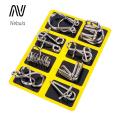 Nebula Supreme Puzzle Ring Kit Mind Logic Iq Test Metal Puzzle Ring Game Set for Kids Adults Educational Brain Toy Gift for Boys Girls Brain Metal Puzzle Ring. 