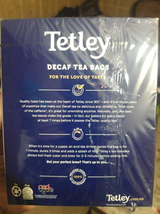 Tetley%20Decaf%20Tea%20Bags%20100%20pack%20/%20%20Decaf%20Tea%20Bags%20Box%20of%20100%20-%20Image%202
