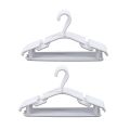 WHITE - Pack of 20 Pieces Hanger Non-Slip Hangers for Children's Clothes PP Hangers for Baby Or Child 27 x 15 cm. 