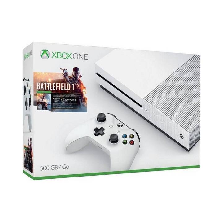 Xbox One S Battlefield 1 Bundle - 500GB -White