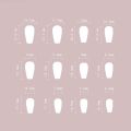 New Long Ballerina False Nails Aurora French Nail Tips Full Cover Simple Lines Fake Nails DIY. 