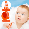 Mini Traffic Cones 10Pcs Miniature Road Cones Construction Cones Kit Traffic Signs Toys. 