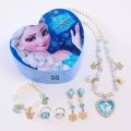 Heart Shape Cute Princess Jewellery Box for Baby Girls Makeup Box with Mirror for Girls. 