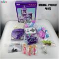 Princess Big Villa DIY Dollhouse for Girls  Pink Princess Castle Play House with Slide Yard and Furniture  DIY Building Set for Kids  Dream Palace Role Play Toy with Dolls  Best Gift for Girls Age 3-10 Years  Toy Doll House  ToyzRusPk  3D Assembled. 