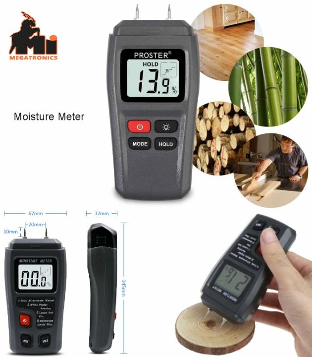 Digital Moisture Meter Damp Tester Dampness Meter | Daraz.pk