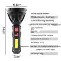 【ETOP】Mini LED flashlight rechargeable torch light powerful japan emergency light torchlight powerful flashlight 1000000 lumens torch light super bright touch light 4 Lighting Modes light work light camping lamp tactical flashlight. 