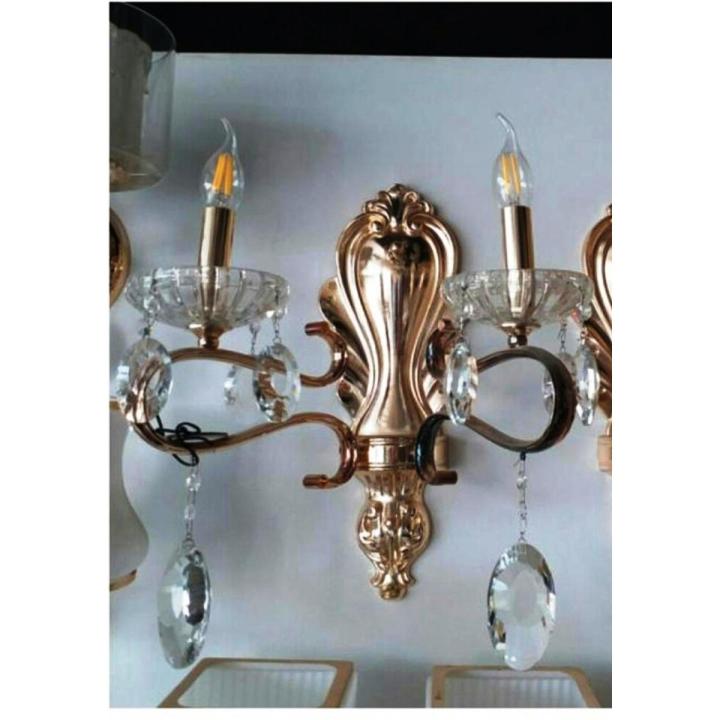 Crystal Wall Light Golden (IRON) 92020 - Double