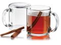 6 Pcs Transparent Plain Tea Cups Coffee Glass Mugs 220ml. 