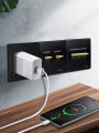 Hanton black retro creative lever switch panel golden button five-hole socket Nordic industrial style minimalist 86. 