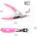 Professional Acrylic Nail Clipper False Nails Tip Cutter Nail Trimmer for Artificial Nail Manicure Pedicure Sharp Rustproof Nail Art Tool Home DIY Use Nail Salon Supply, Pack Nial Tip Clipper Beauty Tools for Women (Pink). 