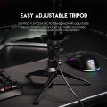 FANTECH MCX01 LEVIOSA Professional Condenser Microphone With RGB Illumination And Cardioid Polar Pattern USB XLR Cable With Table Stand. 