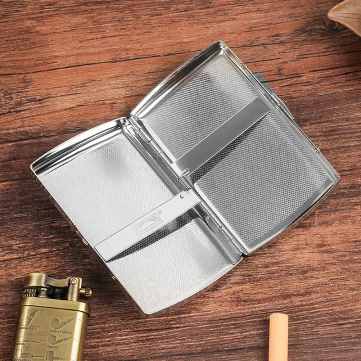 Metal%20Cigarette%20Case%20Men's%20Silver%20Cigarette%20Box%20Men%20Women%20Cigarette%20Case%2016%20Cigarette%20Case%20Stainless%20Steel%20Small%20Cigarette%20Case%20for%20Men%20Women%20Cigarette%20Box%20Metal%20Cigarette%20Case%20Silver%20%20Premium%20Quality%20Silver%20-%20Image%204