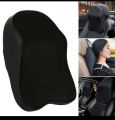 Leather Net Car Neck Pillow 3D Memory Foam Back Rest Lumbar Cushion - High Quality. 