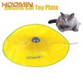 HOOMIN Motion Undercover Mouse Fabric Moving Feather Electric Cat Toy Plate Automatic Interactive Pet Toy For Cat Kitty 4 Speeds. 