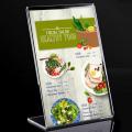 A4, A5, A6 Acrylic Display Stand L-shape Slanted Sign Menu Holders. 