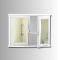 Straight Mirror Cabinet. 