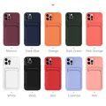 Original Wallet Card Pocket Slot Holder Case for iPhone 12 13 Pro Max Mini 11 7 8 Plus X XR XS SE Silicon Lining Back Cover Capa. 