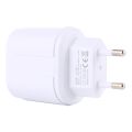 LZ-022 5V 2.4A Dual USB Ports Travel Charger, EU Plug. 