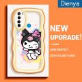 dienya For Xiaomi Redmi Note 8 Note 8T Case Cartoon Kuromi New Design Colorful Pattern Lovely Cream Wave Border Shockproof Phone Cases Creative Camera Clear Casing Simple Protective Cover. 