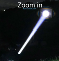 Wego Flashlight Super Bright Zoomable Torch Light with Built in 18500 MAh PowerBank Rechargeable Waterproof Flash Light for Camping Hiking Outdoors. 