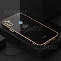 For Samsung Galaxy A11 Back Cover with Lanyard Fashion Shiny Plating Maple Leaf Design Camera Lens Protection Square Edge Soft Silicone Protective Phone Case. 