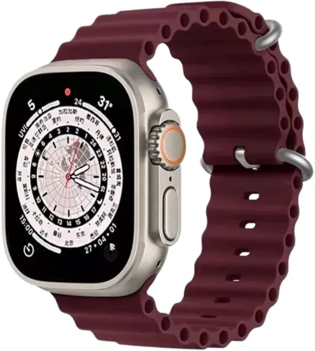 Ocean%20Silicone%20Band%20Strap%20for%20Apple%20Watch%20Ultra/Series%208,%207,%206,%205,%204,%20SE,%2042mm,%2044mm,%2045mm,%2049mm,%20Adjustable,%20Lightweight,%20Water-Sports%20Compatible%20-%20Image%202