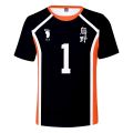 Haikyuu Jersey Cosplay Costume Karasuno High School T-shirt Short Sleeve Sport Uniform TobioTop Shoyo Tee Free Gift. 