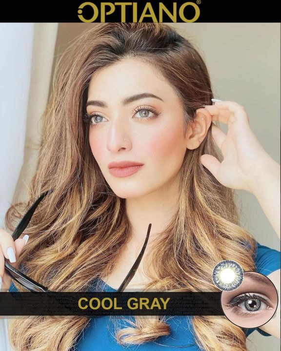 Optiano Cool Grey lenses Optiano Grey lenses  Optiano lenses With Free Orignal Optiano Solution Kit