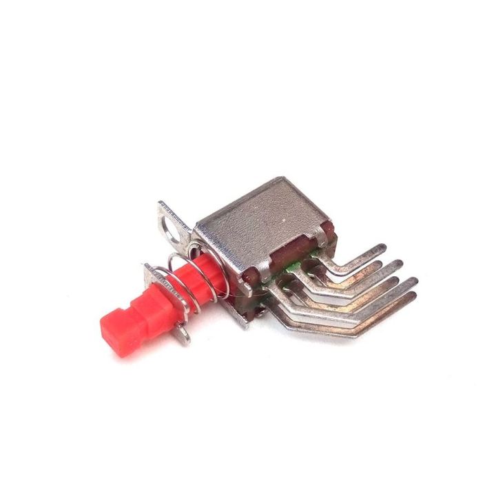 2PCS - Push Button Switch 2PDT Locking Switch 6Pins Latching Type ...