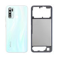 Vivo Y30 Housing Middle Frame With Side Button and Replacement Battery Back Door For Y30 - White. 