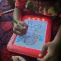 3D Magic Drawing Pad With LED Light 3D Puzzle Board Sketchpad Creative Tablet Kids Toys Gift LED Lights Glow Art Drawing Toys. 