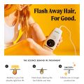 NEW Flasher 2.0 by Nood, IPL Laser Hair Removal Device for Men and Women, Pain-free and Permanent Results, Safe for Whole Body Treatment - Gloss White. 