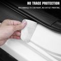4pcs Universal Car Door Side Step Threshold Sticker Carbon Fiber Threshold Strip Protection Sticker for toyota. 