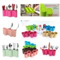 Multipurpose Cutlery Box - Kitchen Accessories Modern Spoon Stand Holder - Dinnerware Plastic Spoon Rest Fork Stand Knife Box - 5 Section Cutlery Holder Plastic Stand. 