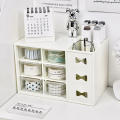 Stationery jewelry 12 cells cosmetics storage Transparent nine cells six cells dustproof drawer storage box. 
