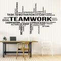 Office Wall Vinyl Art Decor - Teamwork Decals Motivational Inspirational Quotes Sayings - Team Work Stickers Decoration Postive Words Letterings 22''x35’’INCHES. 