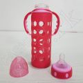 Large Glass Feeder With Silicon Protector-(240 ML). 