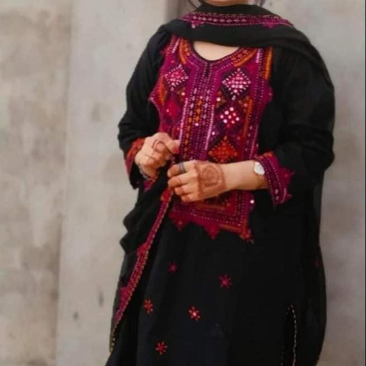BALOCHI DRESS FULL HANDMADE WORK WITH MIRROR