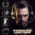 Beexcellent GM7 Gaming Headset with Noise Cancelling Gaming Mic, Stereo Surround Sound, RGB Backlight for Laptop, Notebook, PC, Ps4, Ps5, MacBook and etc. 