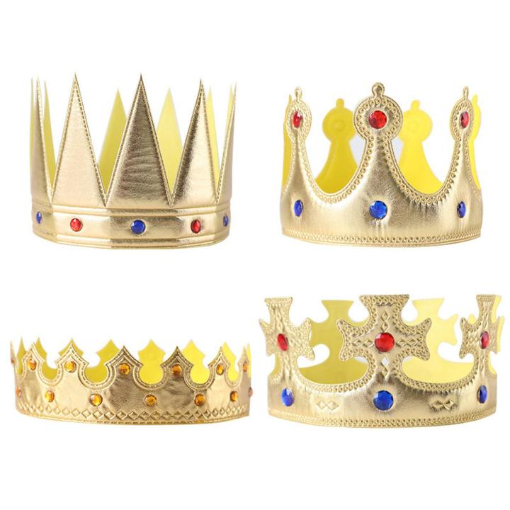 Birthday Crown Hats Girl Queen Hat Boys King Kids Adult Party Hats Decorations