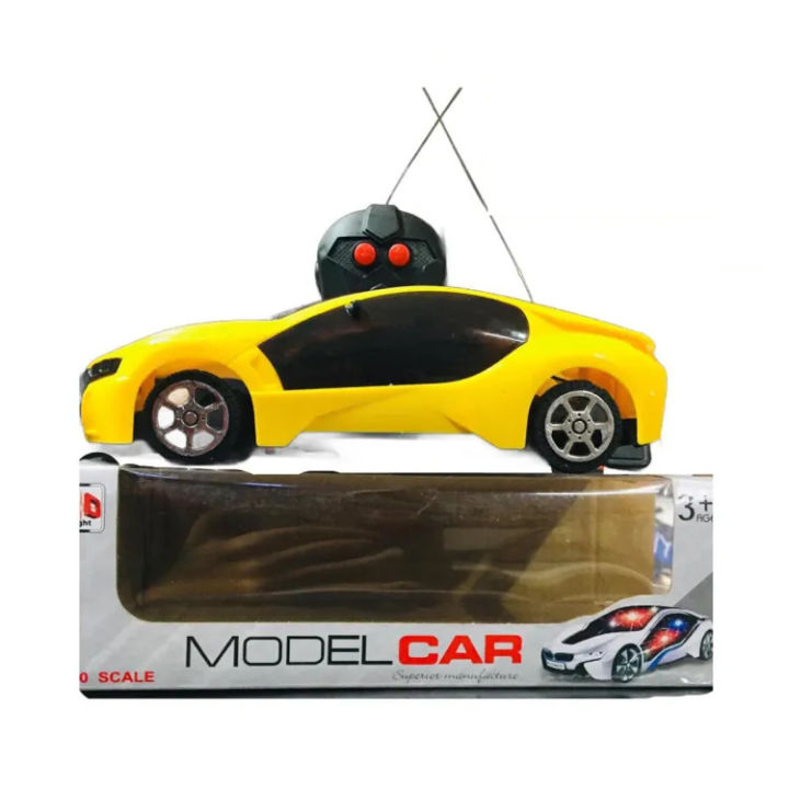 Remote Controlled Fast Modern Car 3D Light for Kids - Toys 3D Light Fast Speed Modern 2 Function Remote Control Racing Car Toy For Kids - Birthday gift - racing car - car