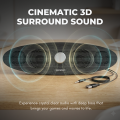 YSD E1102 Original Multimedia Soundbar | Dual High-Power Speakers + Twin Bass Diaphragms 360° Surround Sound | USB Powered 3.5mm Wired Desktop Speaker for Gaming, PC & Laptop - Add-To-Cart. 