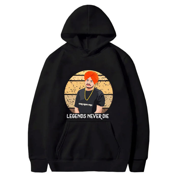 Sidhu Moose Wala Poster Classic Hoodies Indian Rapper Male Harajuku Fabric Hoodie for Men/Women Long Sleeves Oversize Couples
