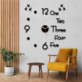 Gift City Presents Amazing 3d Letters DIY Wooden Wall Clock for Home and Offices Self Adhesive. 