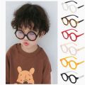 Retro Anti-blue Light Glasses Frame Children's Round Glasses For Kids Student Eyeglasses Child Boys Girls Goggle Cute Orange. 