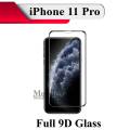 Apple iPhone 11 Pro Full Black 9D/5D/10D/11D/6D Tempered Glass Screen Protector Edge to Edge Full Glue Premium Quality Glass For iPhone 11 Pro. 