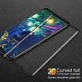 LG V50 ThinQ Screen Glass Protector 3D Curved Glass Full Coverage Tempered Glass - Black. 