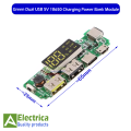 USB 2.4A Mobile Power Bank Charging Module Lithium Battery Charger Board by Electrica. 